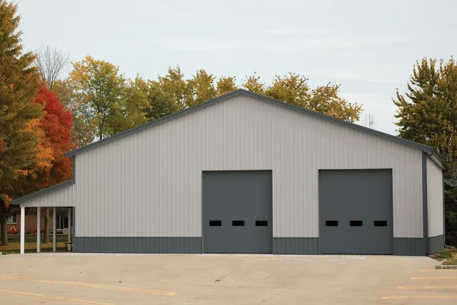 gray commercial garage doors